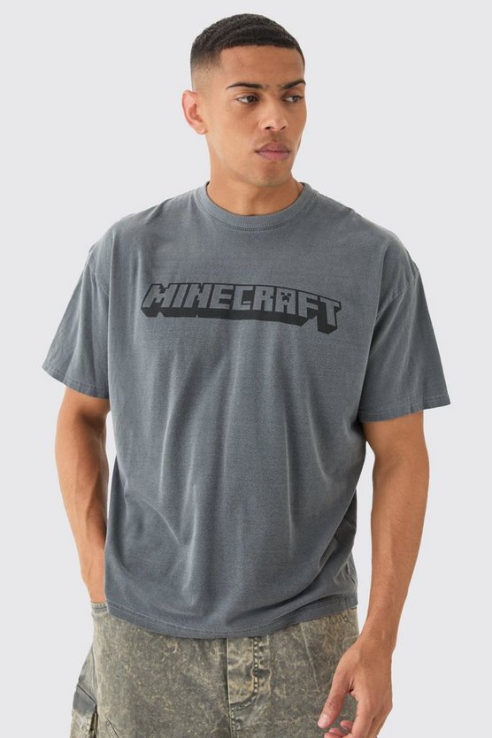 Oversize T-Shirt mit Minecraft Gaming Print