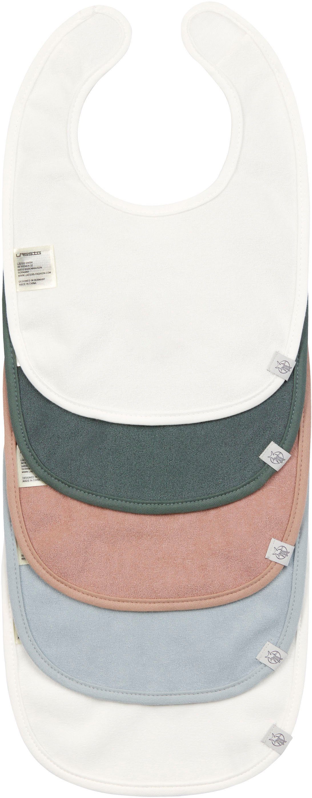 LÄSSIG Lätzchen Tiny Smile, (Set, 5-St)