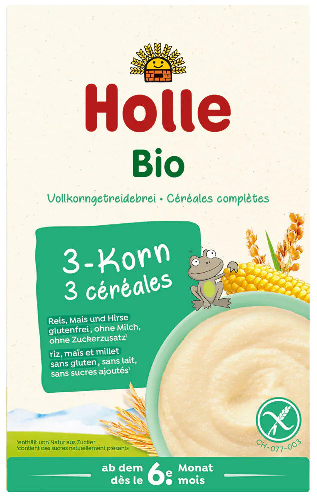 Holle BIO košė su 3 grūdų produktais po 6 mėnesių