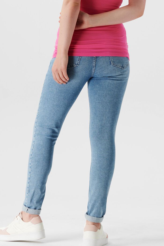 Schmal geschnittene Jeans mit Überbauchbund