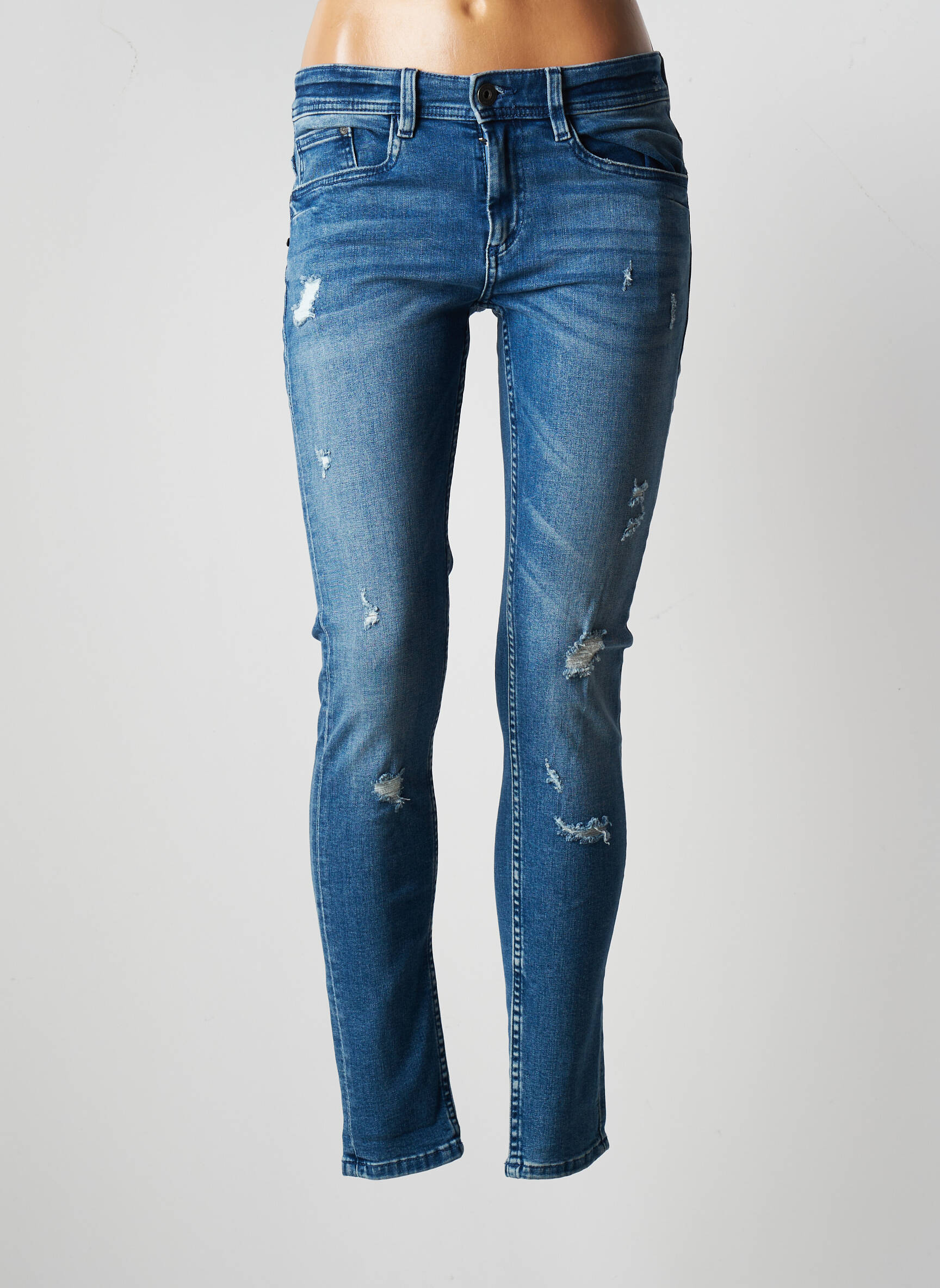 Bonobo Jeans Skinny Femme couleur bleu