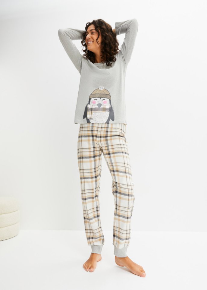 Pyjama mit Flanellhose