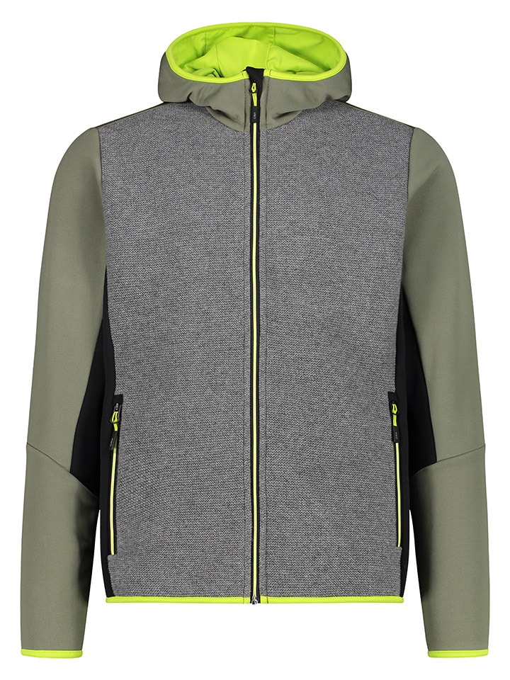 CMP Fleecejacke in Grau/ Grün günstig kaufen