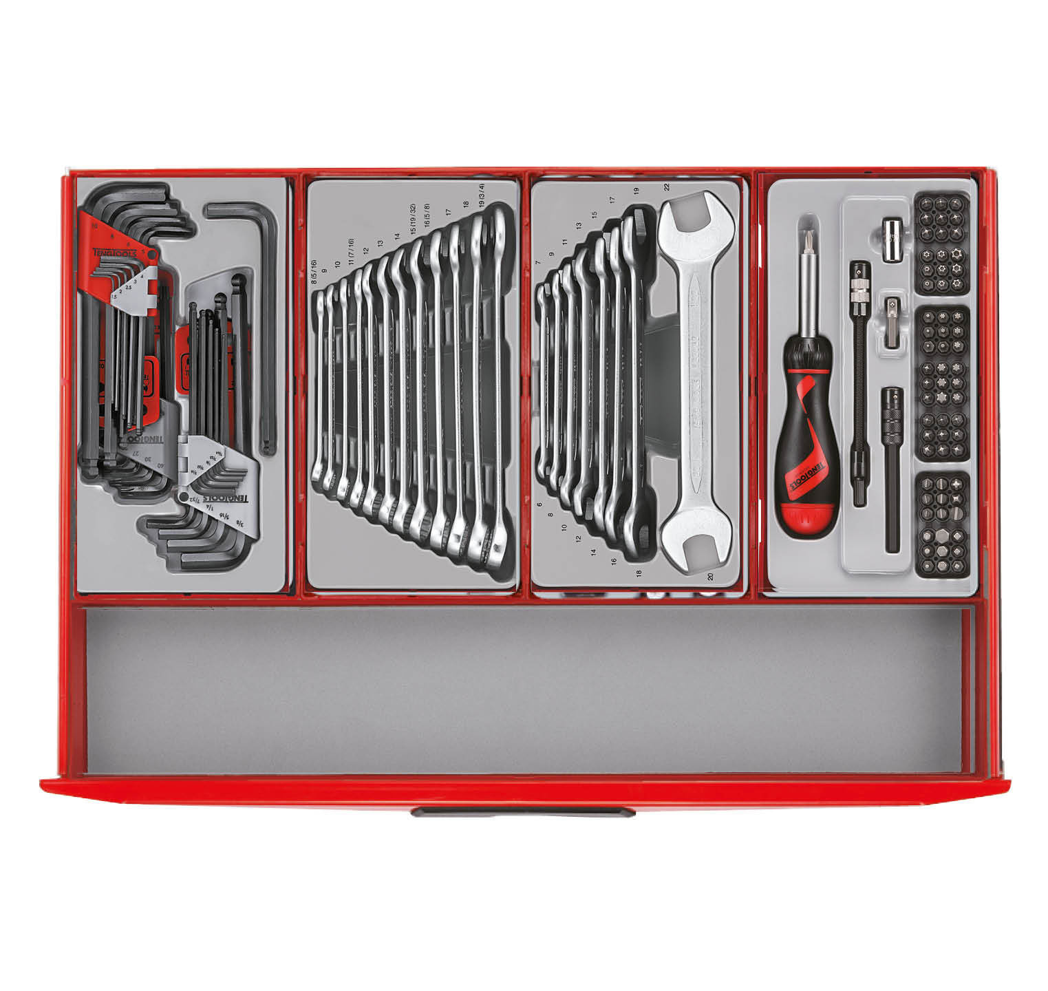 Teng Tools 122390197 TCMM498BL Verktygsset svart midi master 19 lådor