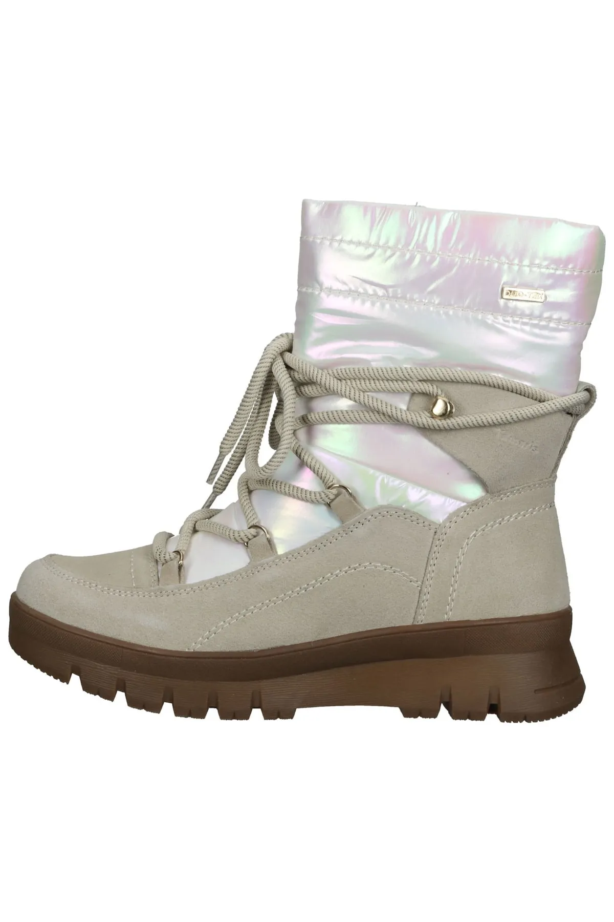 Tamaris Comfort  Stiefelette - Beige - Blockabsatz
