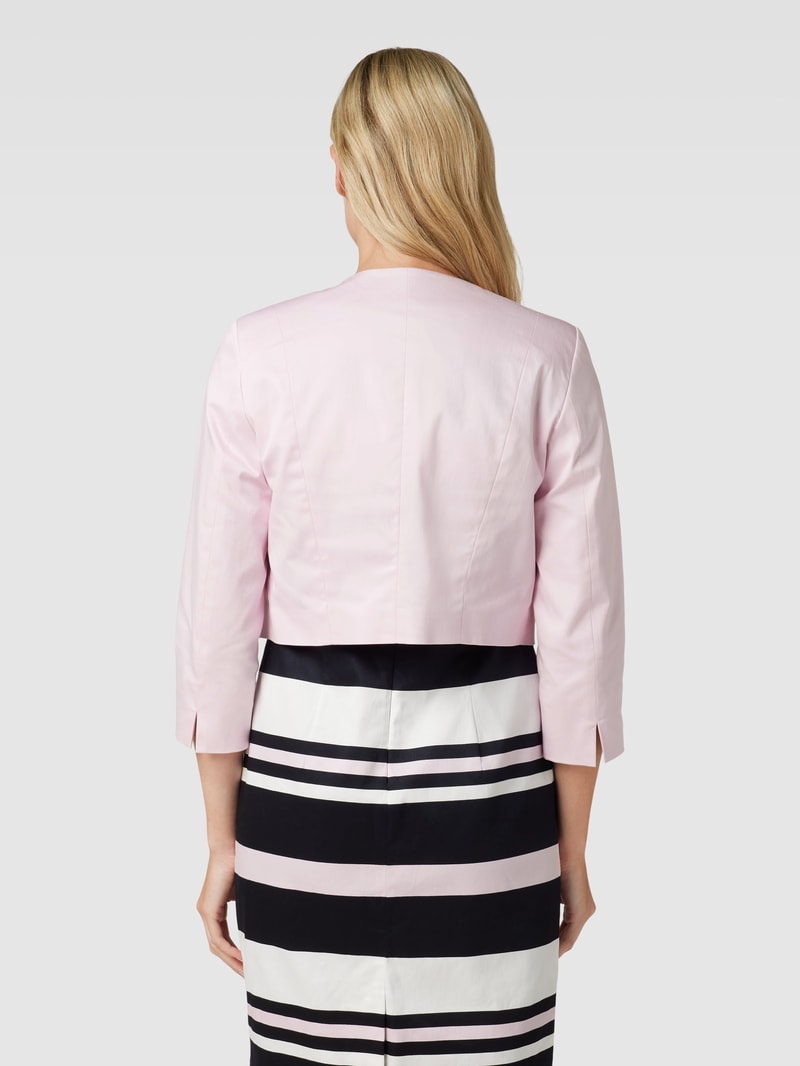 Bolero mit Seitenschlitze an den Ärmelabschlüssen in rosé