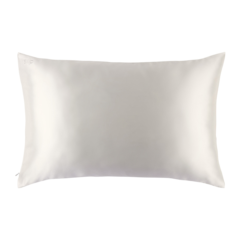 slip taie d'oreiller pure soie slip - queen - blanc taie d'oreiller queen