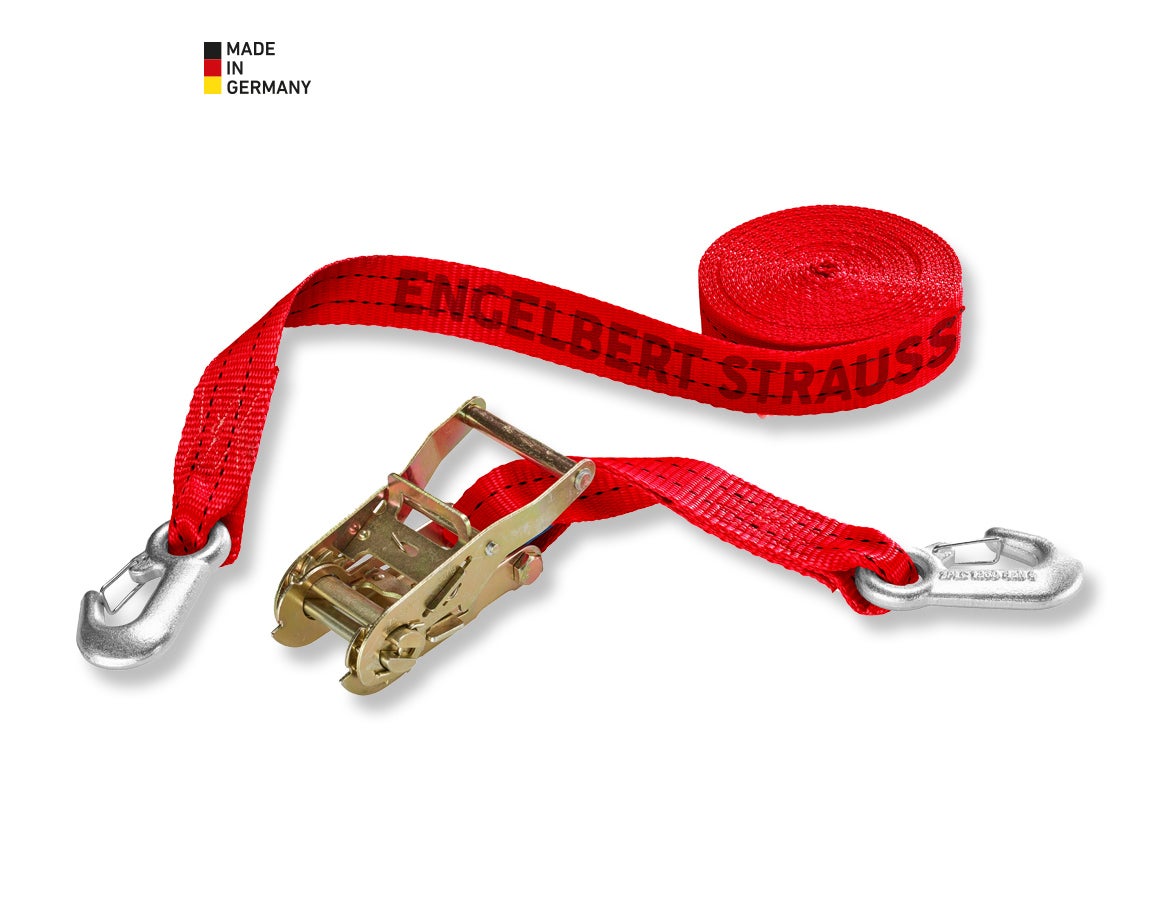 Spanngurt, 2-teilig mit Ratsche+Karabiner