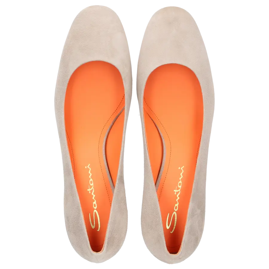 Santoni - Pumps 59621 Veloursleder - beige