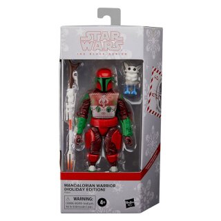 Star Wars Black Series Actionfigur Mandalorian Warrior (Holiday Edition) 15 cm
