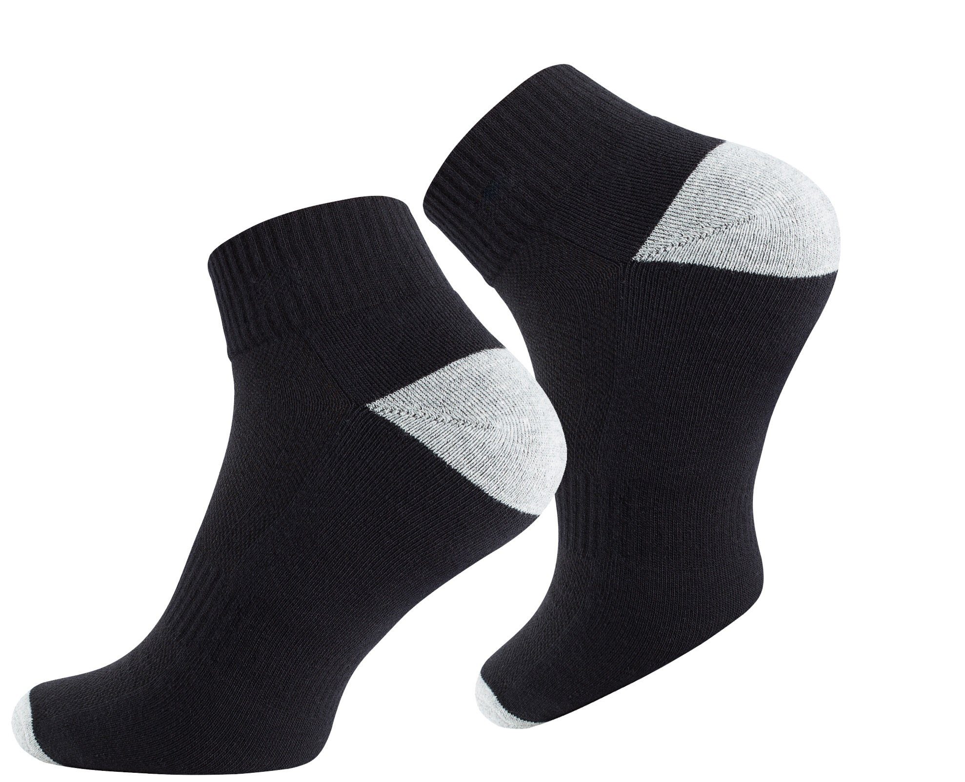 Stark Soul® Sportsocken Quarter Socken-Sportsocken mit Mesh-Strick und Frotteesole 6 Paar