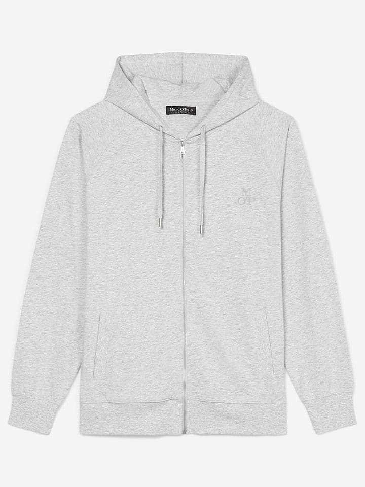 Marc O´Polo Bodywear Sweatjacke in Hellgrau günstig kaufen