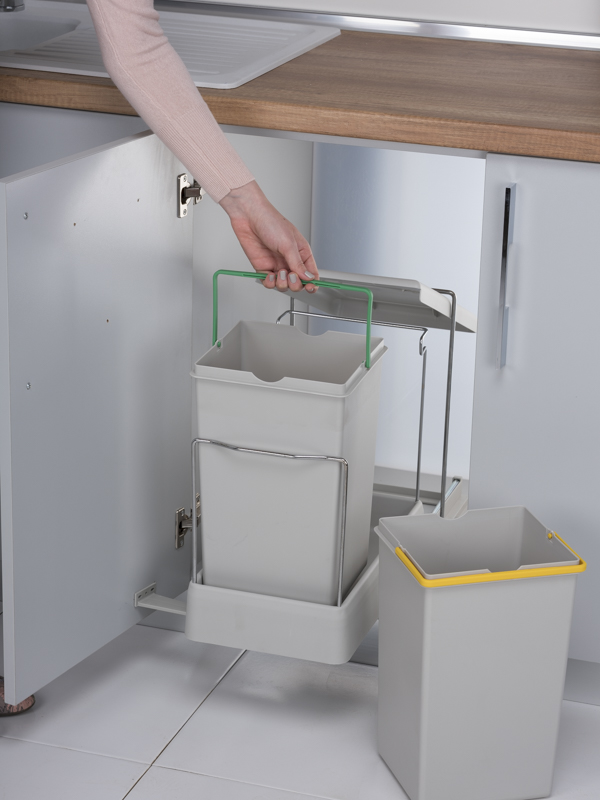 Aspira Home Aspira Ausziehbarer Einbaumülleimer „Müllomatic ECO 2“
