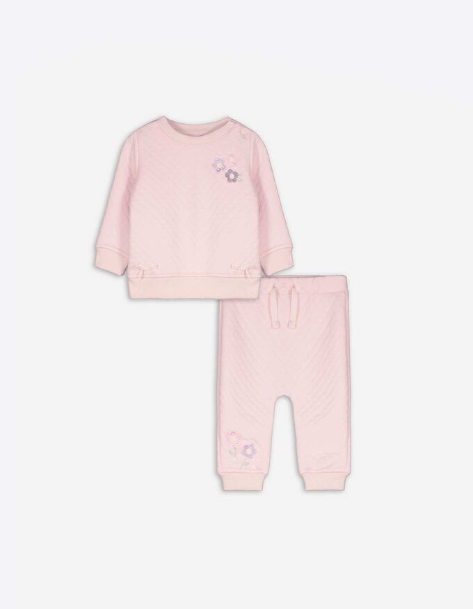 Set aus Sweatshirt und Hose - Stickereien