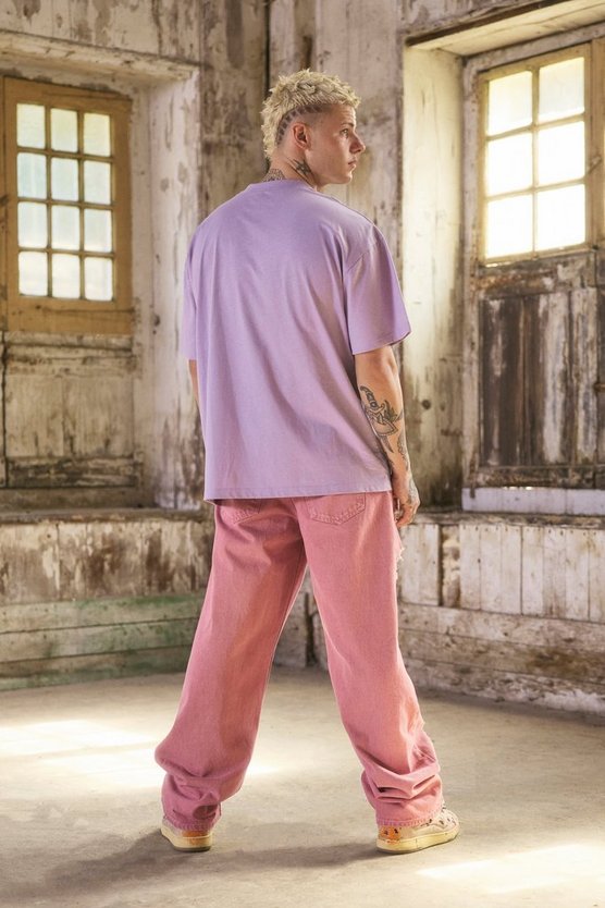 Lockere zerrissene Jeans