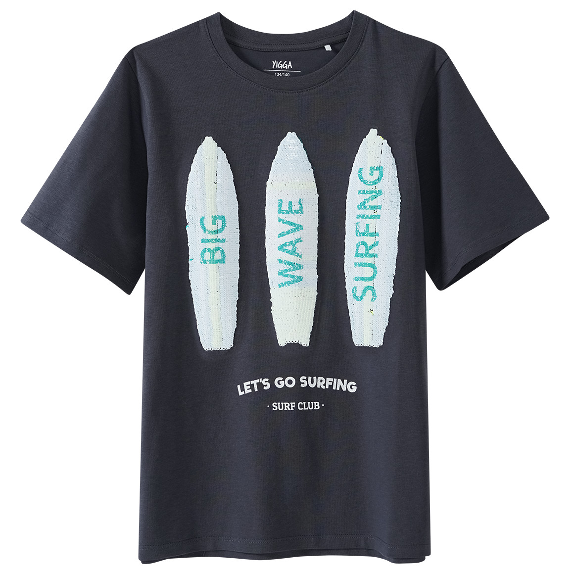 Jungen T-Shirt mit Wendepailletten