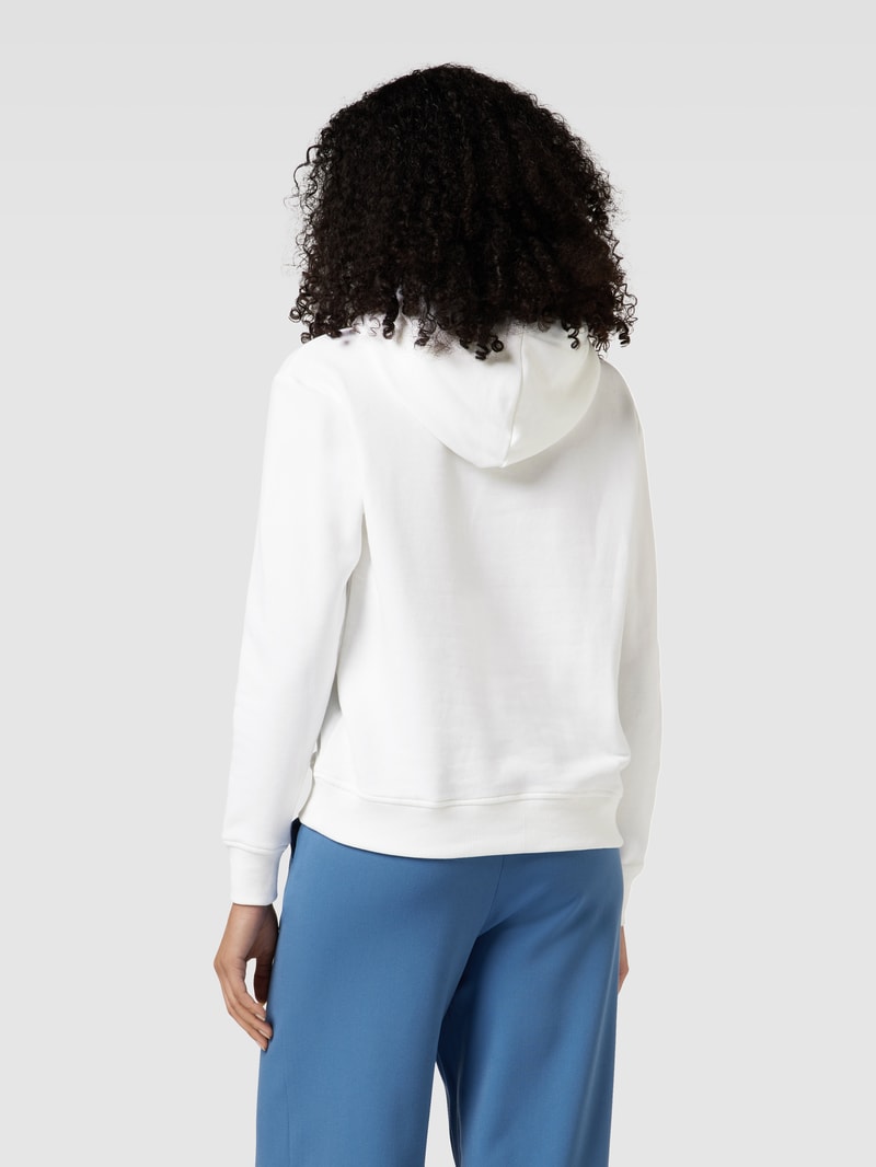 Hoodie mit Statement-Print in weiss