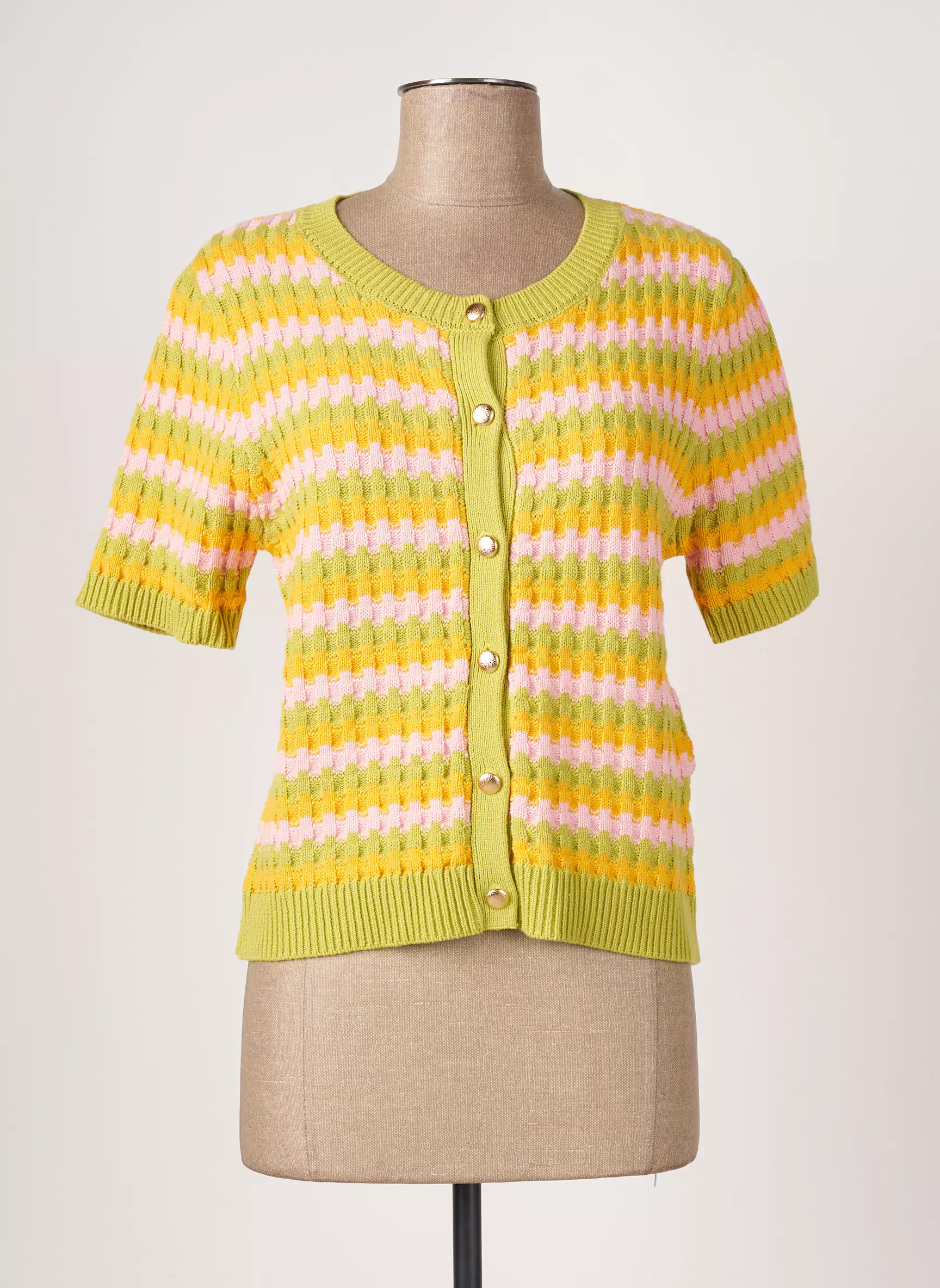 Artlove Gilets Manches Courtes Femme couleur vert