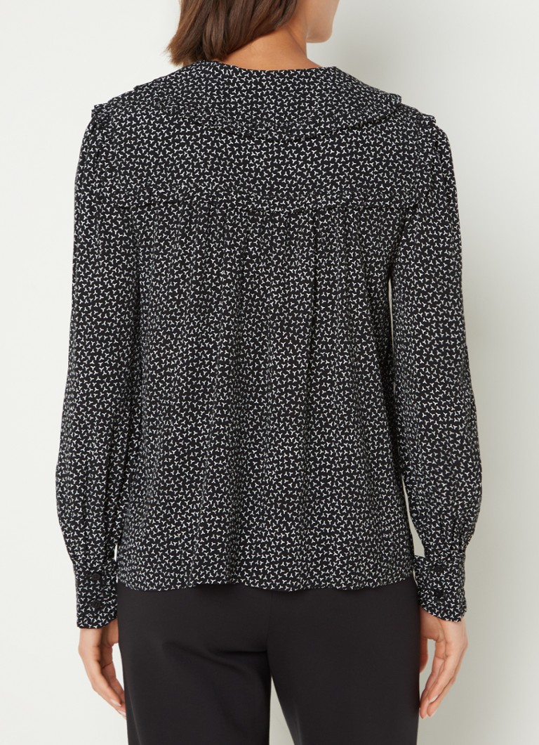Whistles  Saskia tuniek met volantkraag met print