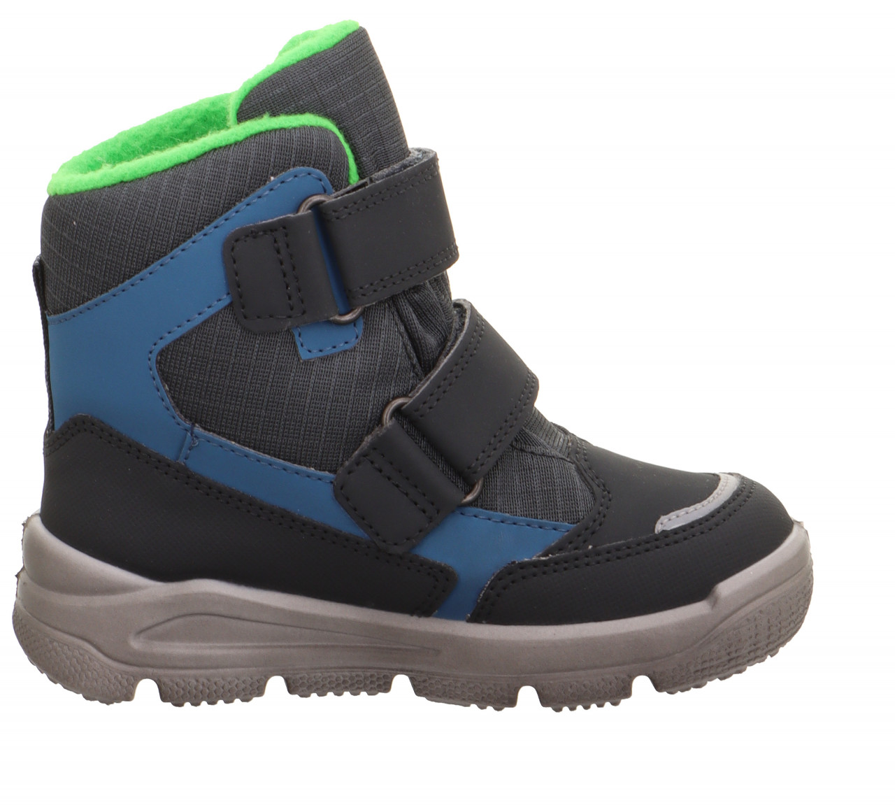 MARS - Grau/Grün Boots mit Klettverschluss