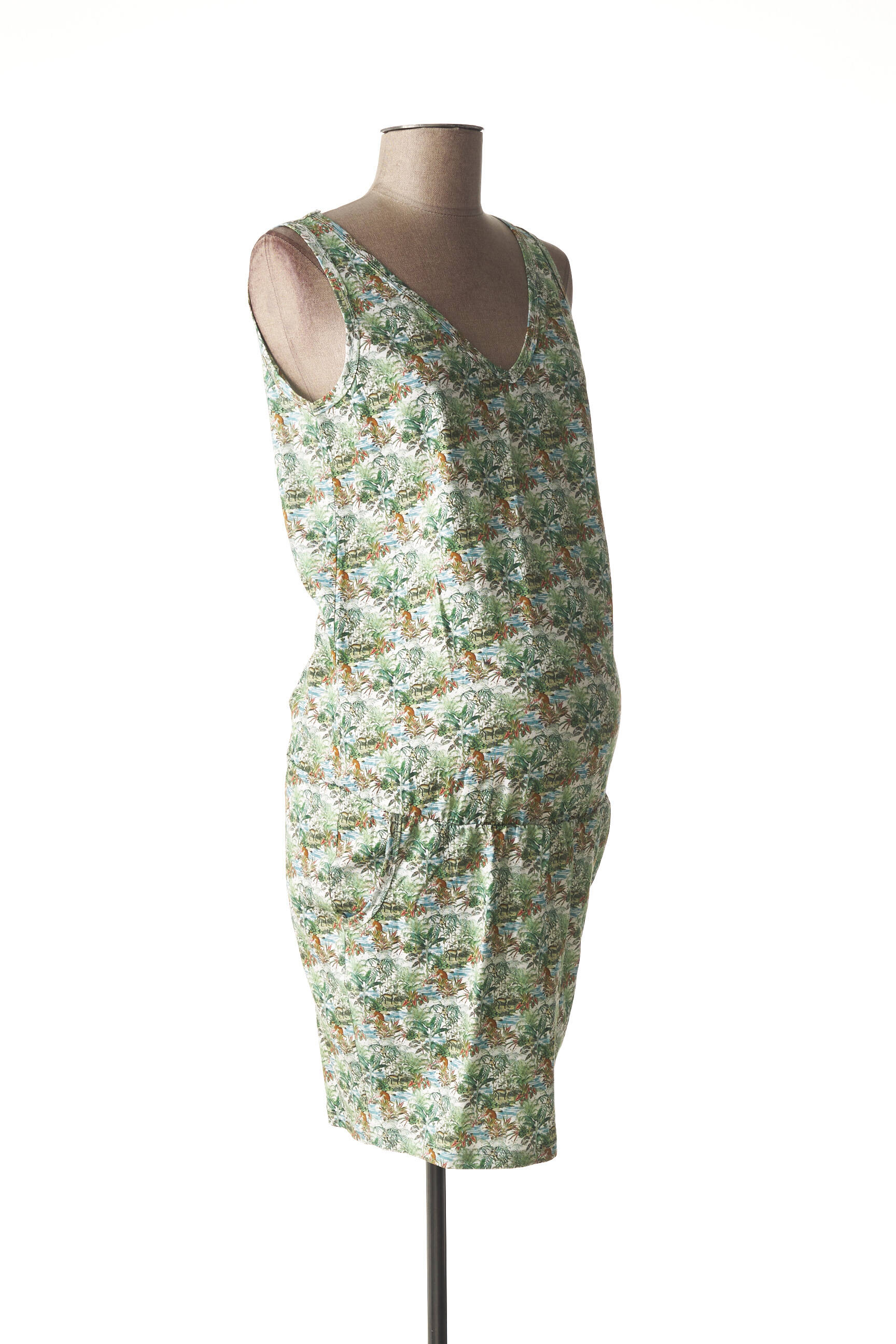 Fragile Robes Maternite Femme couleur vert