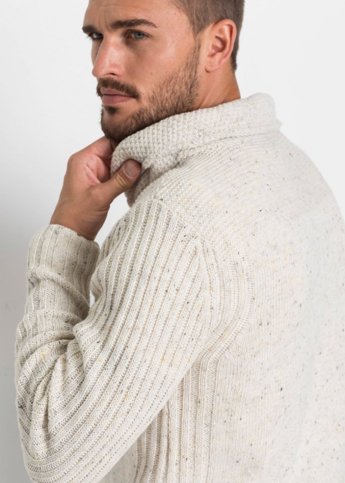 Pullover mit Schalkragen