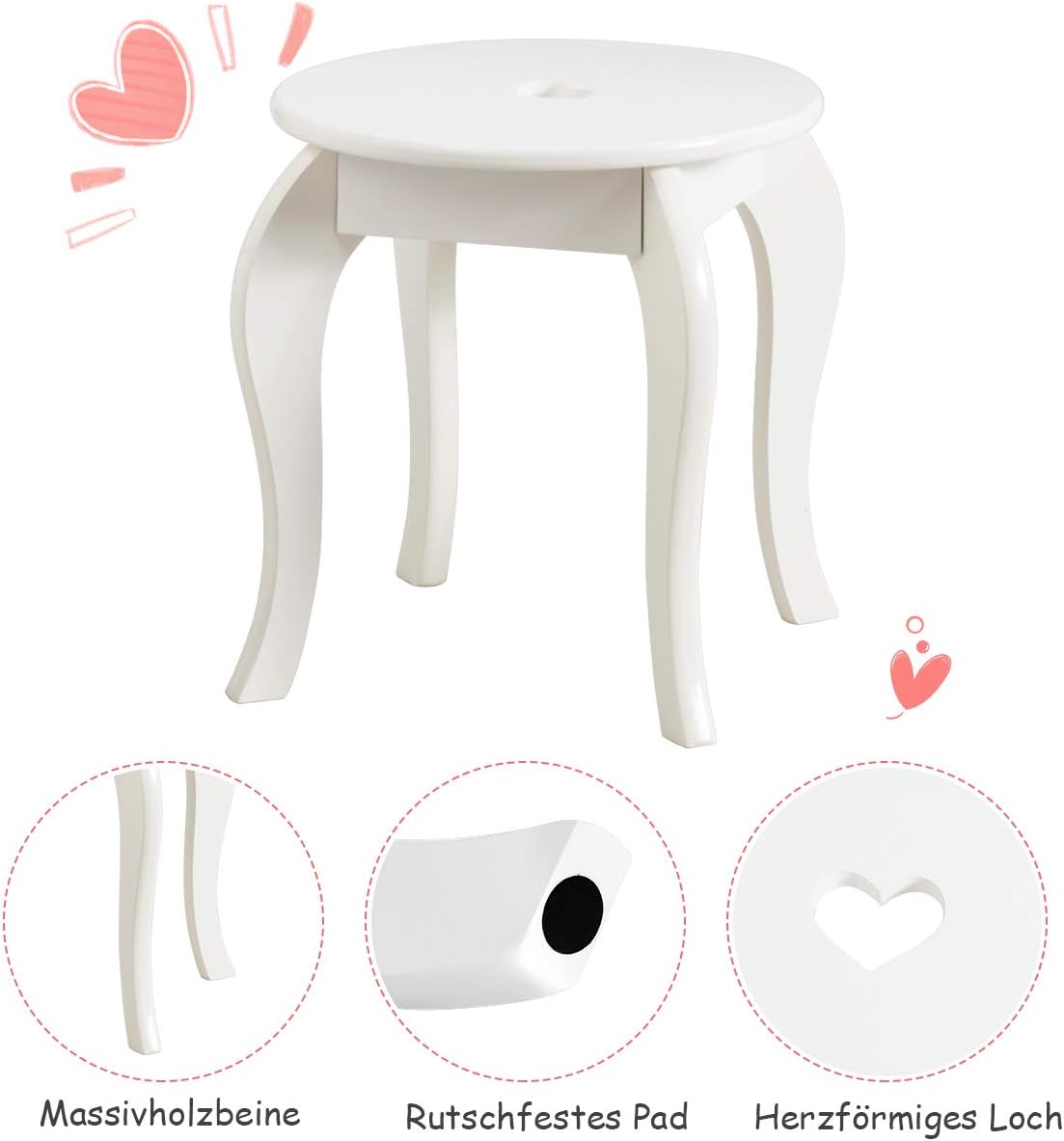 Costway COSTWAY Kinder Schminktisch