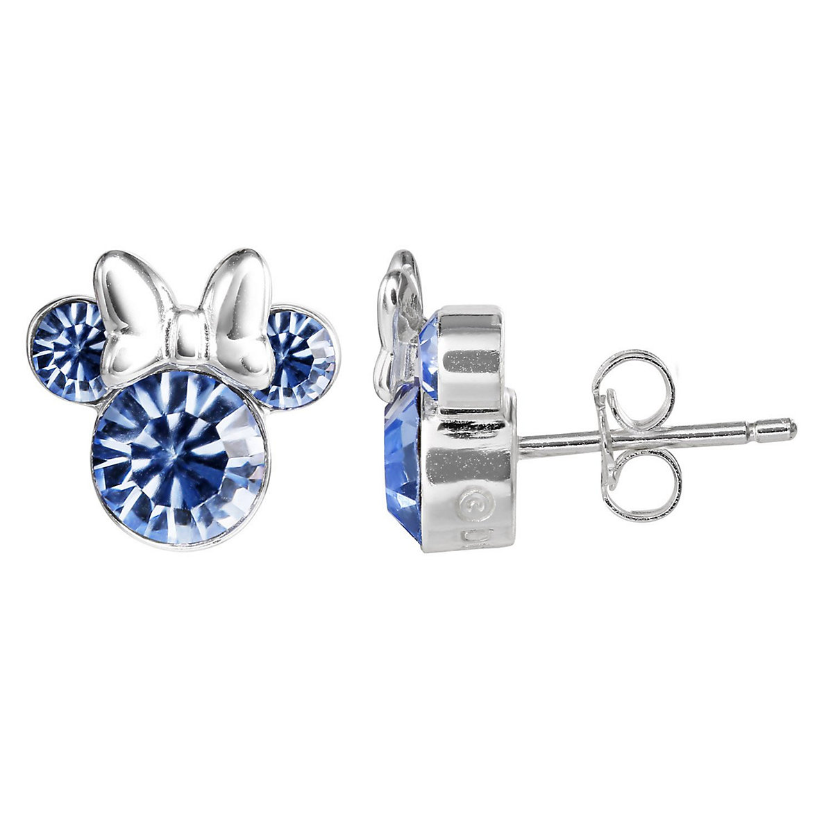 Kinder-Ohrringe Geburtsstein Dezember Blau 925 Silber Ohrstecker