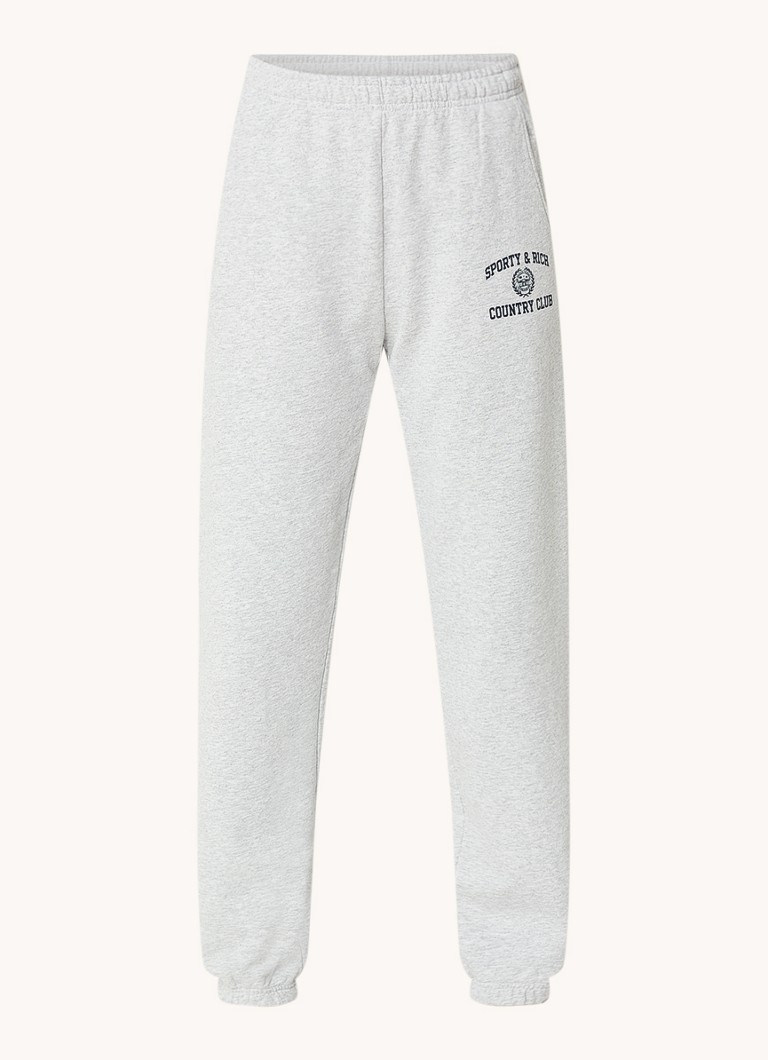 Sporty & Rich High waist tapered fit jogging trousers with side pockets