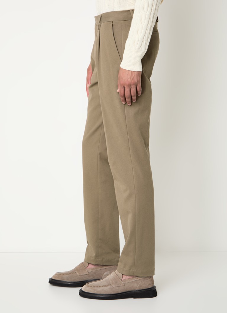 Pantaloni chino Boggi Milano Roberto cu croială dreaptă și buzunare laterale