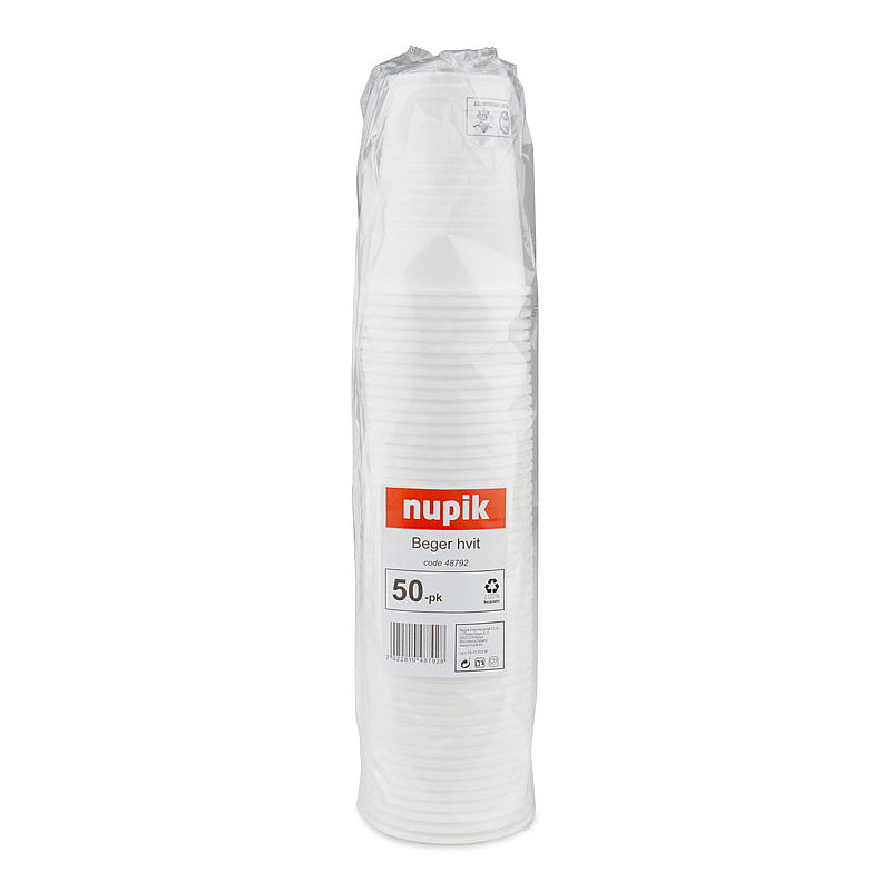 Quick Beger 50-pk hvit