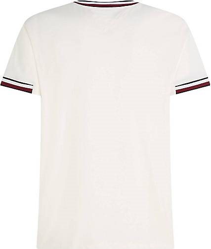 TOMMY HILFIGER Herren T-Shirt BOLD GLOBAL STRIPE TIPPING TEE