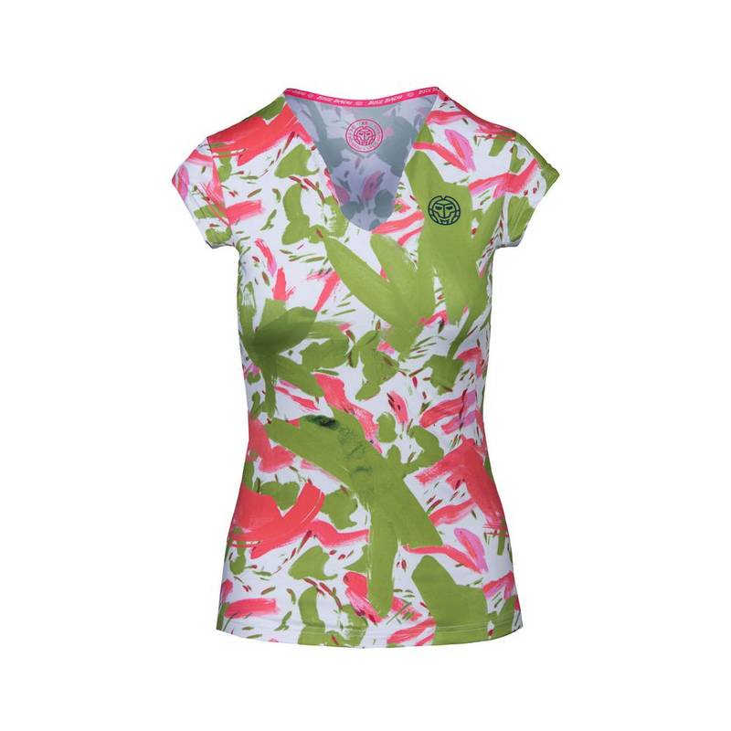 BIDI BADU Bella 2.0 Tech V-Neck Tee Tennisshirt Damen