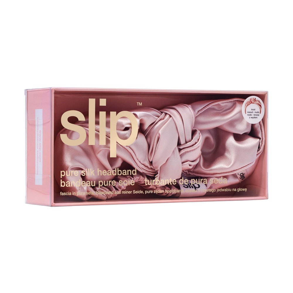 slip bandeau nœud pure soie slip - rose bandeau