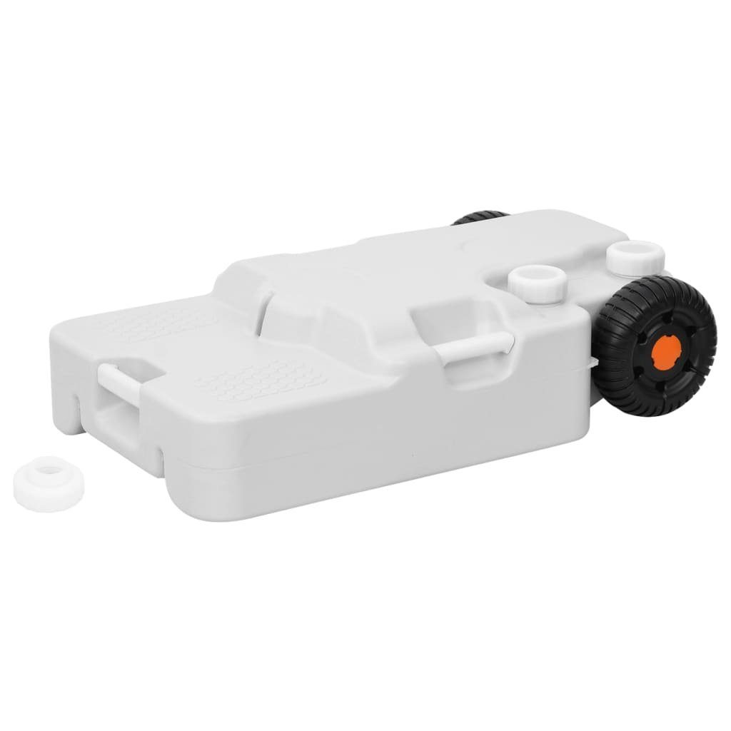 vidaXL Campingtoilette Camping-Wassertank mit Rollen 30 L Grau