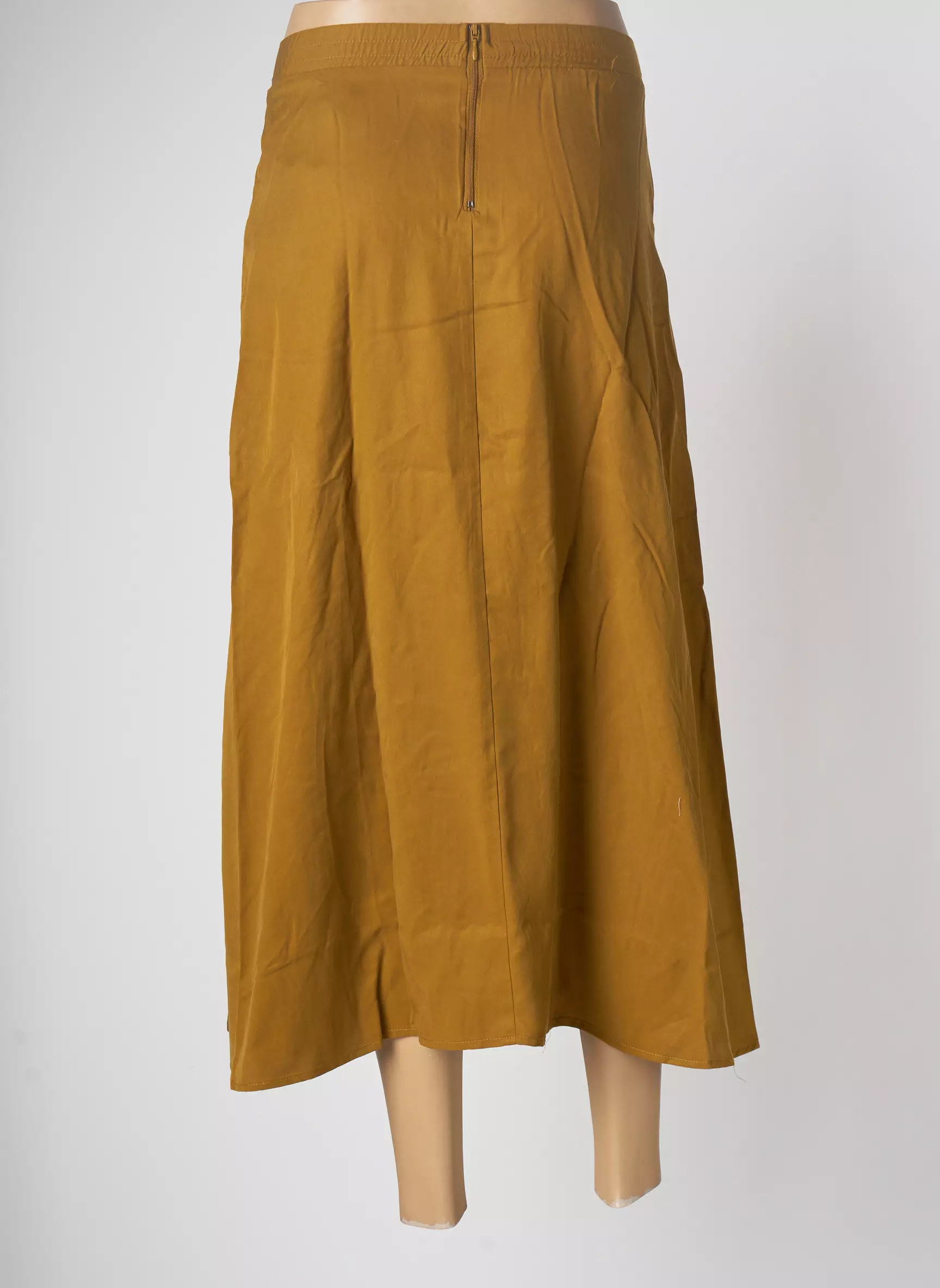 Object Jupes Mi Longues Femme couleur jaune