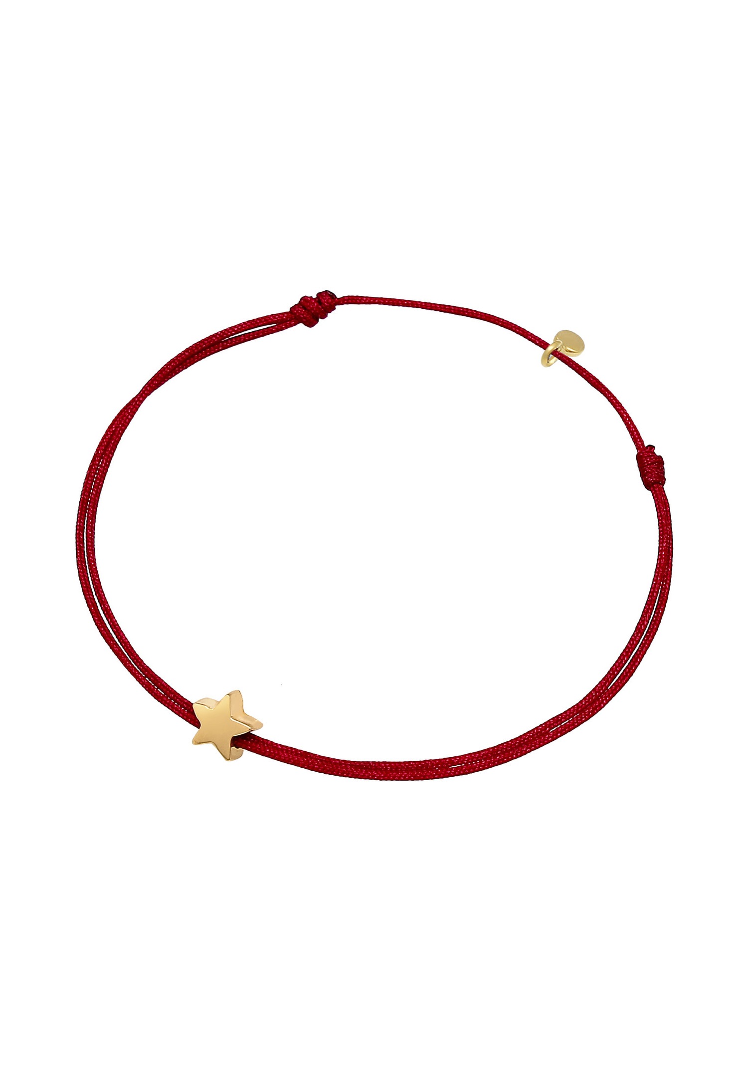 Elli moteriškas auskaras su astros žvaigždės simboliu, tamsiai raudonu nailonu, padengtu 925 sterlingo sidabru