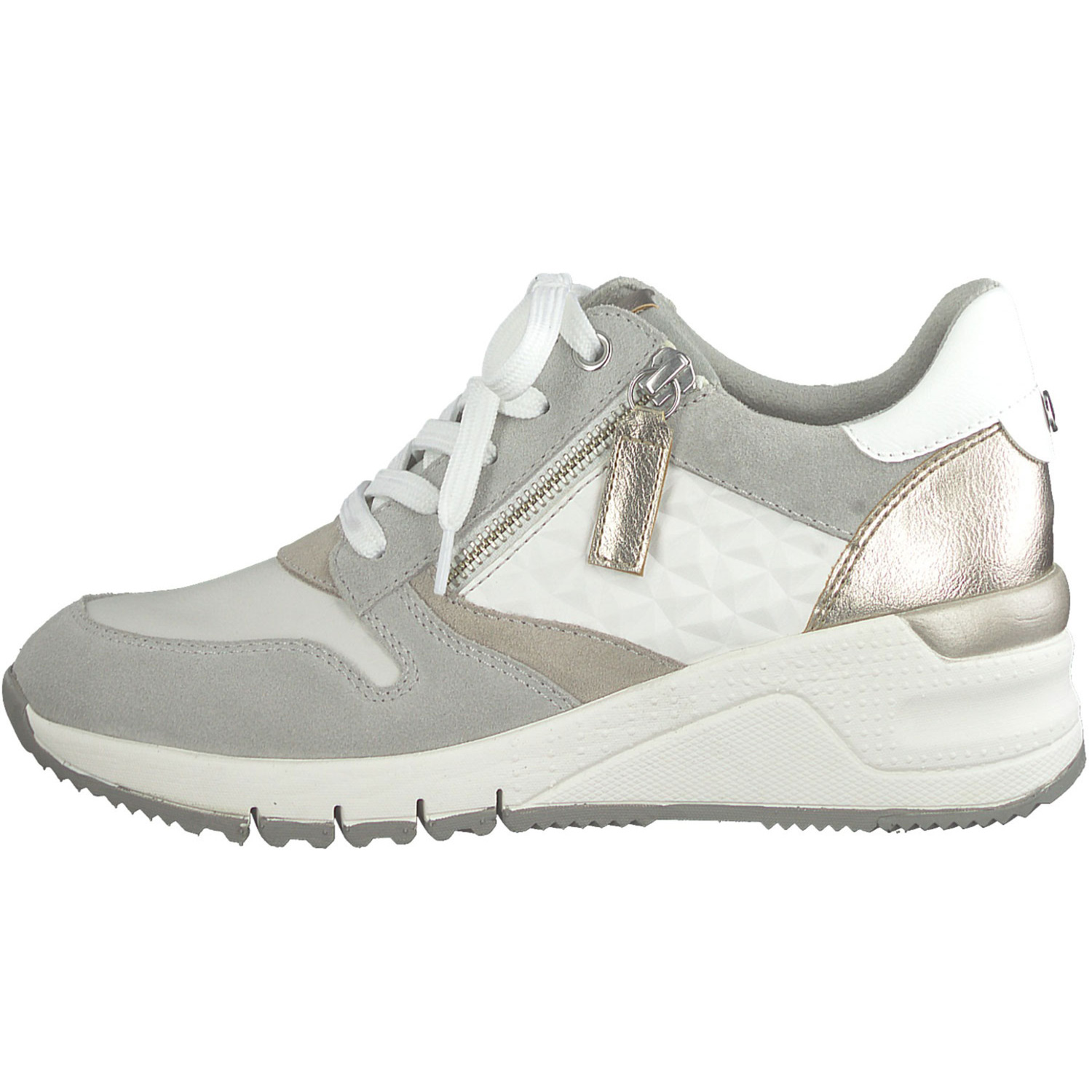 Tamaris 23702, Sneakers Low, Damen, WHITE COMB