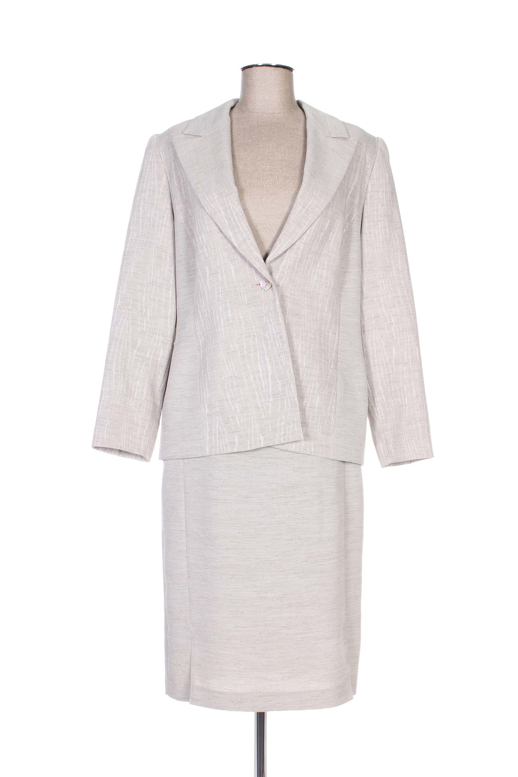 Francoise De France Jupe Veste Femme couleur gris