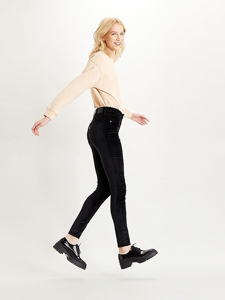 Levi´s Hose Jeans 721 schwarz samt günstig kaufen W28/L32