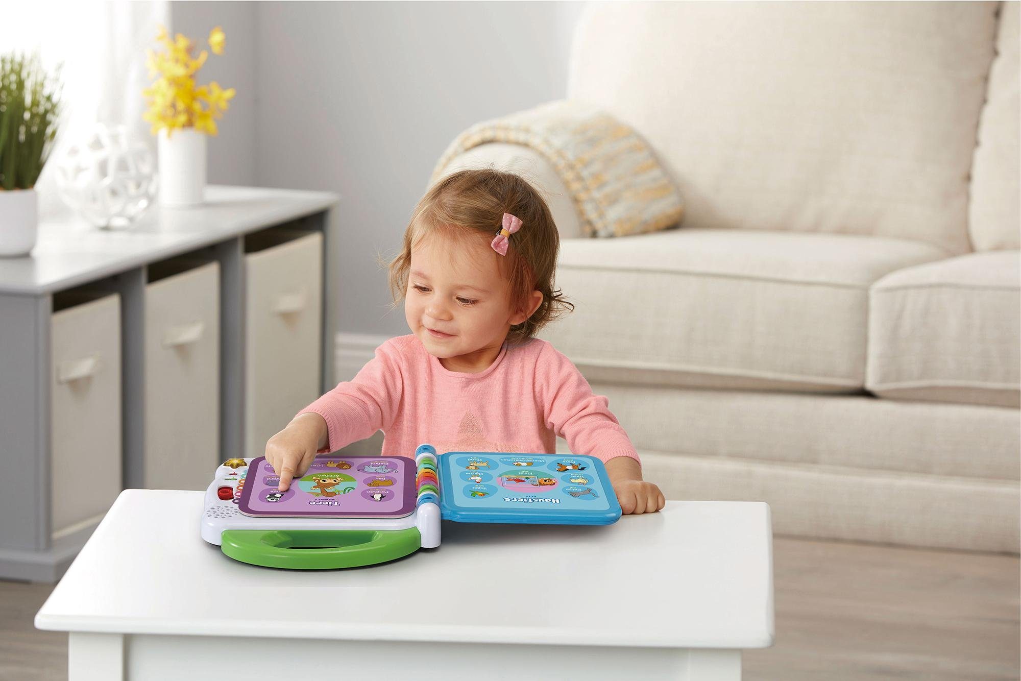 Vtech® Buch VTechBaby, Mein 100-Wörter-Buch, weiß, mit Sound und Licht