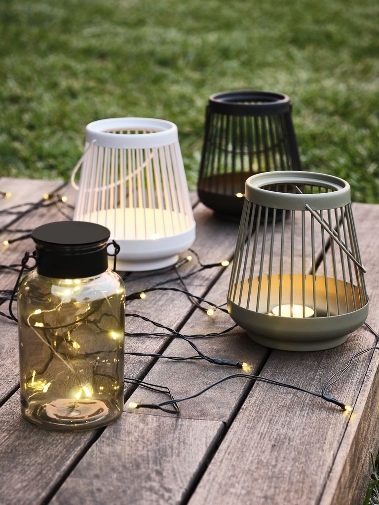 Lanterne à bougie WOODPIECE Ø12xH16cm mélange