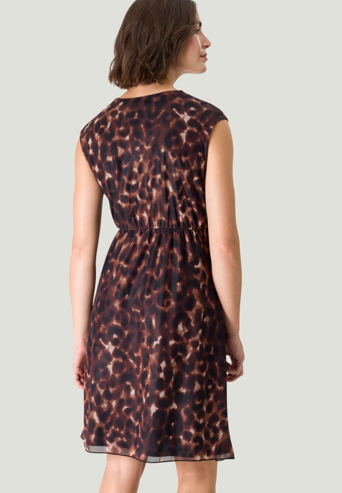 Meshkleid mit Leoprint