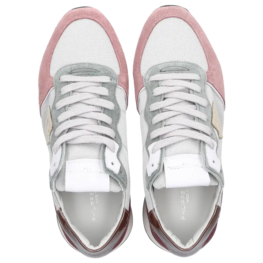 Philippe Model - Sneaker low TZLD-WR11 Veloursleder - silber
