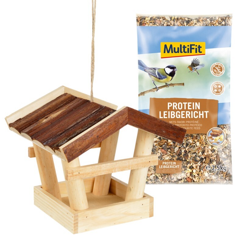 AniOne Vogelhäuser & Nistkästen AniOne Vogelfutterhaus Geschenkset 2tlg.