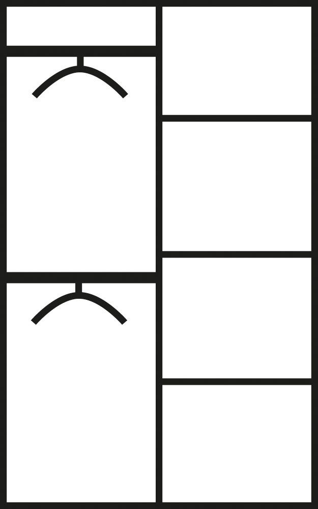 Parisot Jugendzimmer-Set Smoozy, (Set, 4-St., Stauraumbett, Nachttisch, Kleiderschrank und Schubkastenkommode)