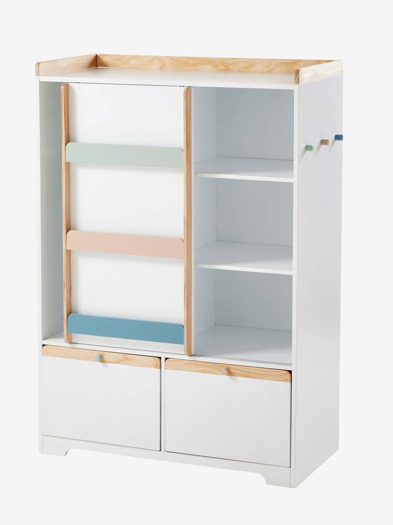Vertbaudet Kinderzimmer Schrank ABC - weiß/natur