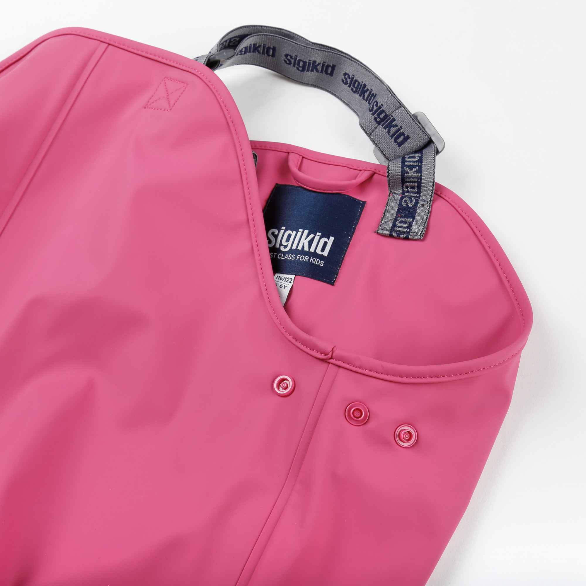 Pinkfarbene Regenhose