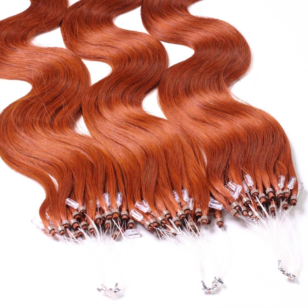 hair2heart Extensions à froid cheveux naturels #130 Rouge cuivré 0.5g extensions