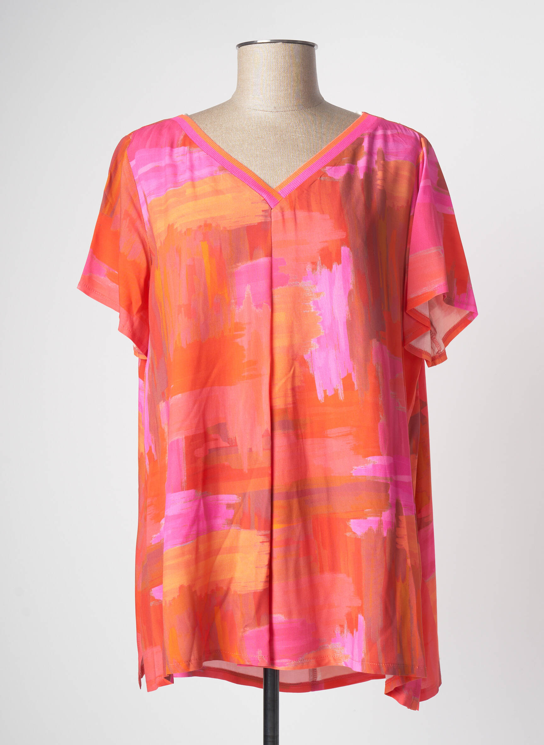 An Ii Vito Tuniquemanchecourte Femme couleur orange